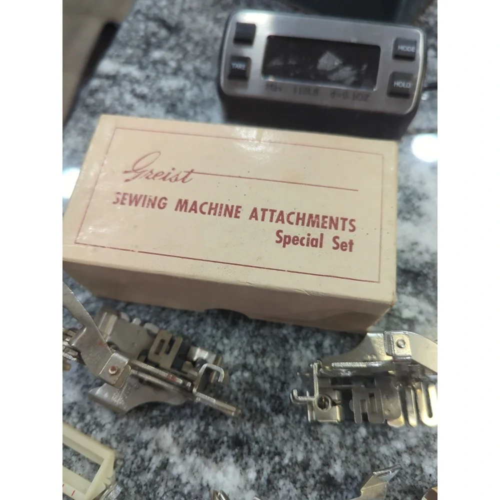Vtg Lot of Greist Sewing Machine Attachments, Parts, Accessories